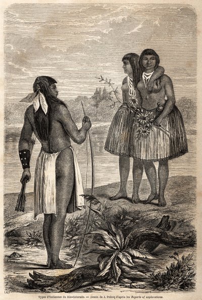 Tipo di indiano del Rio Colorado da Jules Pelcoq
