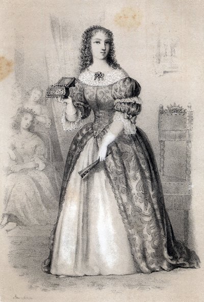 Ritratto di Anne Marie de La Tremoille, Principessa degli Ursins (1642-1722) da Jules and Raunheim Hermann David