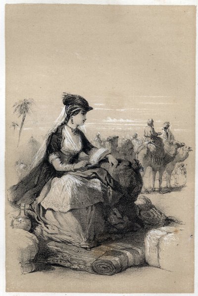 Ritratto di Lady Mary Wortley Montagu (1689 - 1762), scrittrice britannica da Jules and Raunheim Hermann David