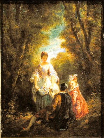 Conversazione in un parco da Jules Robert Auguste