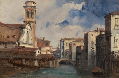 La Chiesa di San Trovaso, Venezia, c. 1830 da Jules Romain Joyant