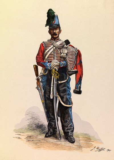 Ritratto di un Brigadiere Ussaro da Jules Rouffet