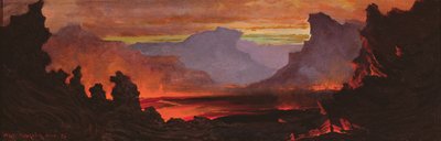 Vulcano di Hilo, Hawaii da Jules Tavernier