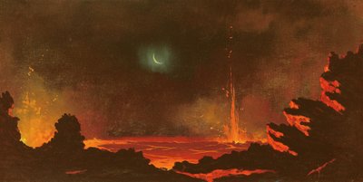 Vulcano, Hawaii, 1888 da Jules Tavernier