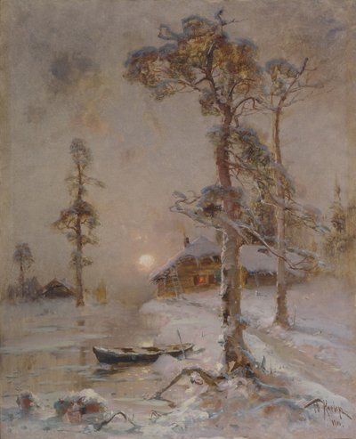 Tramonto invernale, 1900 da Juli Julievich Klever