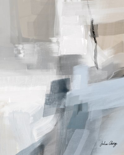 Astratto in blu tenue da Julia Cheney