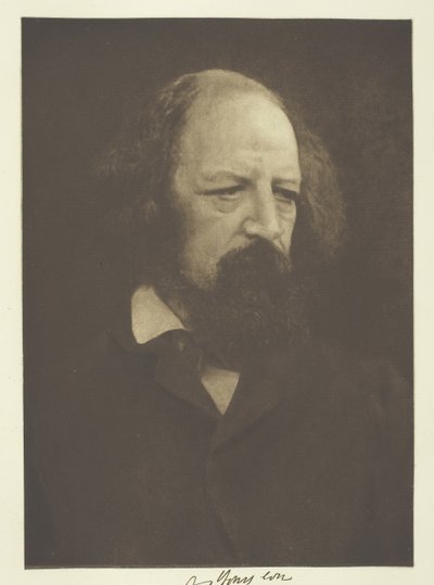 Alfred, Lord Tennyson, 1866, stampato c. 1893 da Julia Margaret Cameron