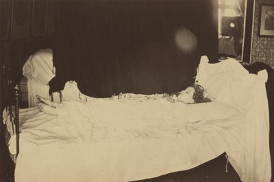 Studio sul letto di morte di Adeline Grace Clogstoun, 1872 da Julia Margaret Cameron