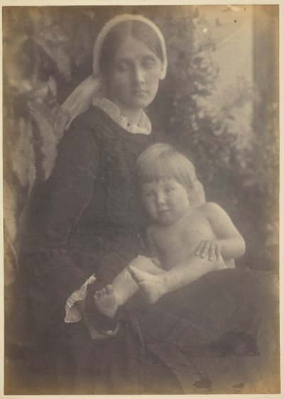 Mrs. Herbert Duckworth con Gerald Duckworth da Julia Margaret Cameron
