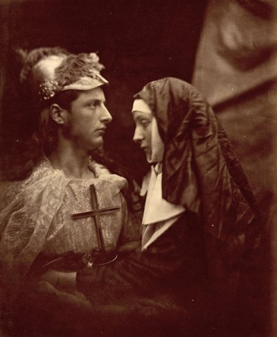 Sir Galahad e la pallida suora, 1879 da Julia Margaret Cameron