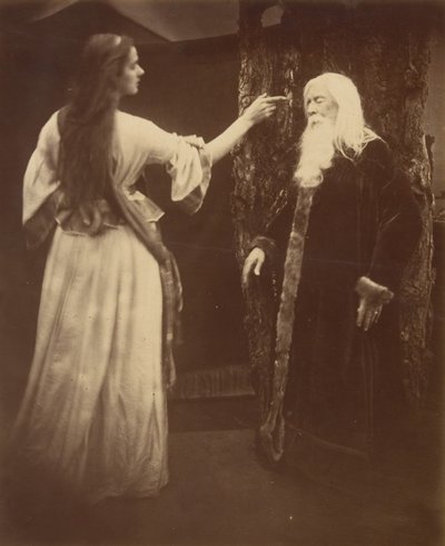 Vivien e Merlino da Julia Margaret Cameron