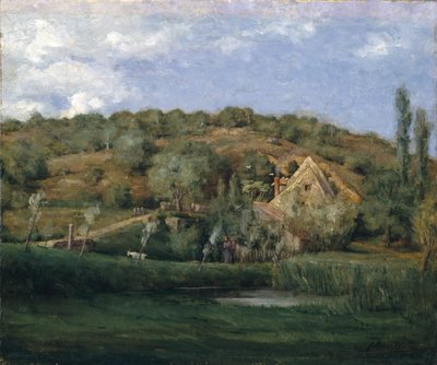 Una fattoria francese, 1878 da Julian Alden Weir