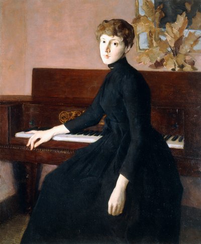 Al pianoforte da Julian Alden Weir