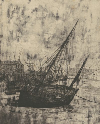 Barche a Peel - Isola di Man, 1889 da Julian Alden Weir