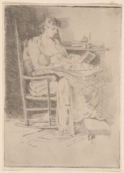 Madre e figlio, n. 2 da Julian Alden Weir