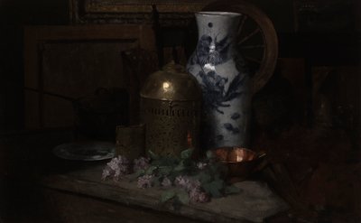 Natura morta nello studio da Julian Alden Weir