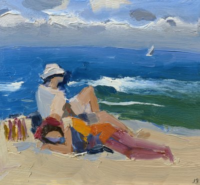 Figure vicino al mare, St Ives da Julian Bailey
