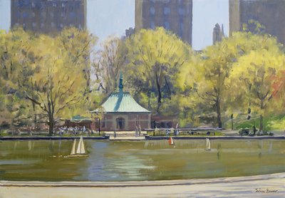 Il lago per le barche, Central Park, New York da Julian Barrow