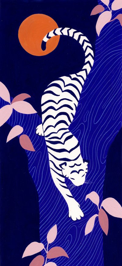 Notte nella giungla della Tigre Bianca da Julie Lesouef