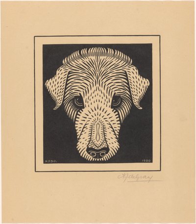 Testa di cane da Julie de Graag (signed by artist)