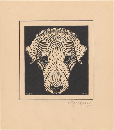 Testa di cane da Julie de Graag (signed by artist)