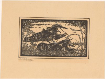 Due gamberi di fiume da Julie de Graag (signed by artist)