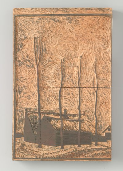 Quattro alberi vicino a case da Julie de Graag (signed by artist)