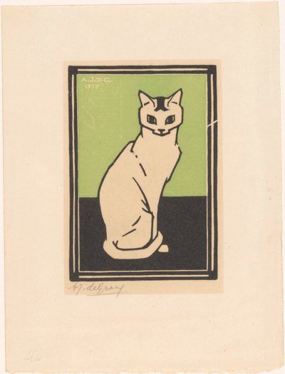 Gatto seduto da Julie de Graag (signed by artist)