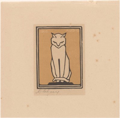 Gatto seduto da Julie de Graag (signed by artist)