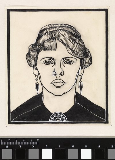 Ritratto di una donna, di fronte da Julie de Graag