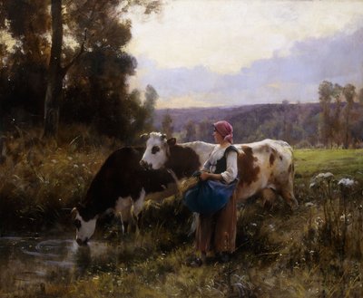 Mucche al beveratoio da Julien Dupre