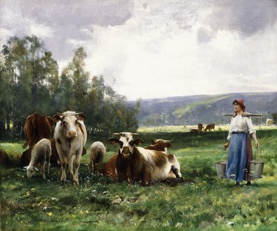 Il pascolo delle mucche da Julien Dupre