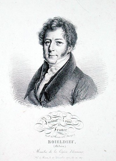 Francois Adrien Boieldieu, 1828 da Julien Leopold (after) Boilly