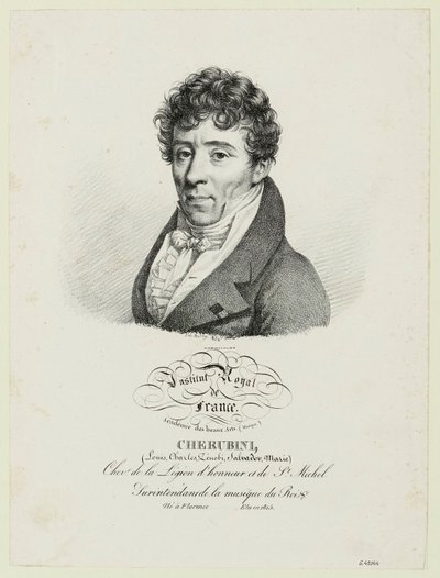 Cherubini, (Louis, Charles, Zénobi, Salvador, Marie) da Julien Leopold Boilly