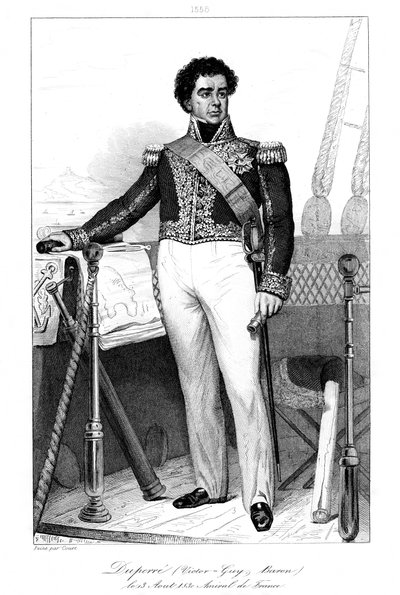 Guy-Victor Duperré 1775-1846, ammiraglio francese, 1839 da Julien Leopold Boilly