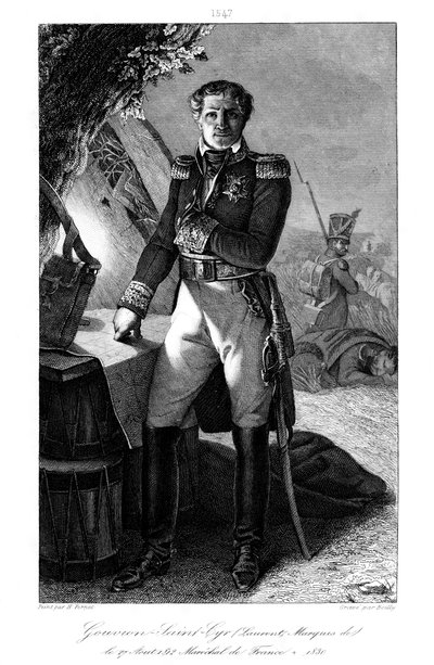 Laurent Gouvion Saint-Cyr 1764-1830, Maresciallo di Francia, 1839 da Julien Leopold Boilly