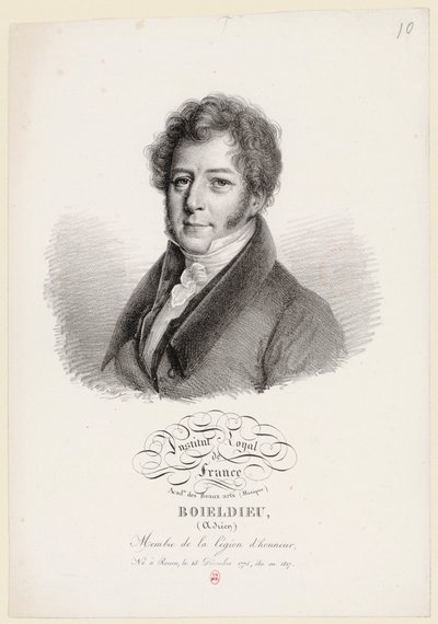 François Adrien Boieldieu di Julien Boilly da Julien Leopold Boilly