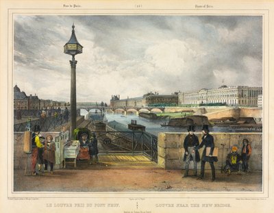 Il Louvre vicino al Ponte Nuovo da Julien Louis Jacottet