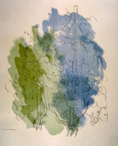 Illustrazione di vino umoristico 1946 da Julien Pavil