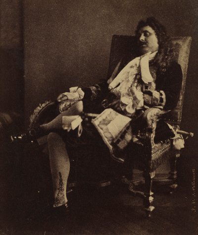Il signor Leroux nel ruolo di Alceste in Le Misanthrope, metà degli anni 1850 da Julien Vallou de Villeneuve