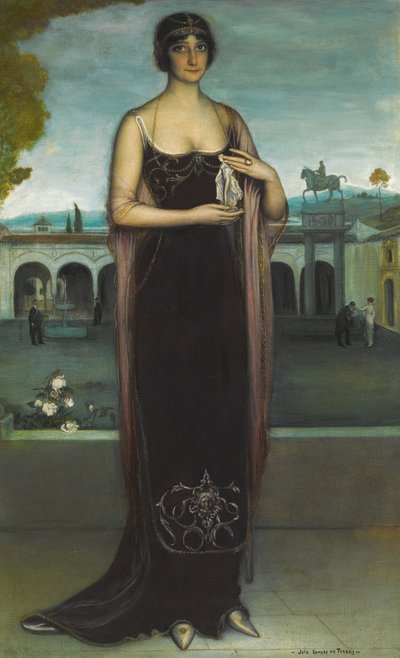 Ritratto di Adela Carboné 1890-1960, c. 1911 da Julio Romero de Torres