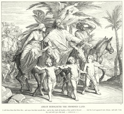 Abramo Guarda la Terra Promessa da Julius (after) Schnorr von Carolsfeld