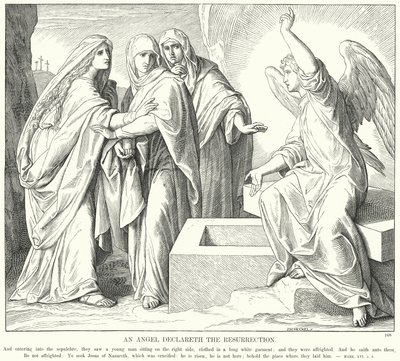 Un angelo annuncia la resurrezione da Julius (after) Schnorr von Carolsfeld