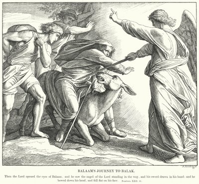 Il Viaggio di Balaam verso Balak da Julius (after) Schnorr von Carolsfeld