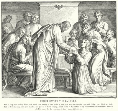 Cristo mangia la Pasqua da Julius (after) Schnorr von Carolsfeld