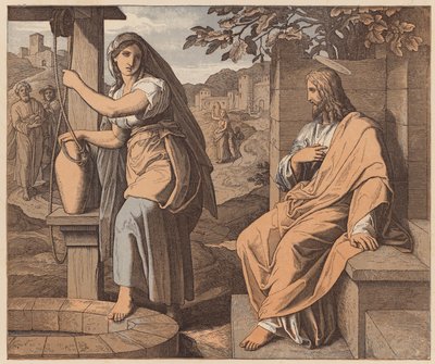 Cristo e la donna di Samaria, San Giovanni, IV da Julius (after) Schnorr von Carolsfeld