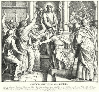 Cristo è consegnato per essere crocifisso da Julius (after) Schnorr von Carolsfeld