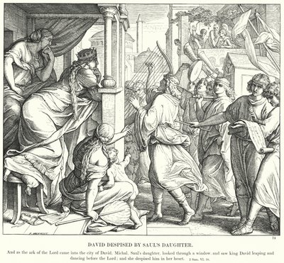 Davide Disprezzato dalla Figlia di Saul da Julius (after) Schnorr von Carolsfeld