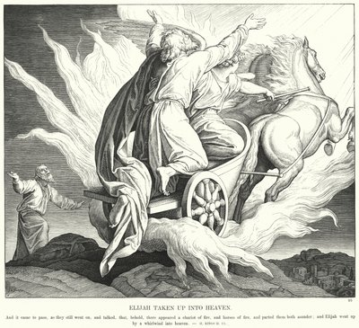 Elia viene portato in cielo da Julius (after) Schnorr von Carolsfeld