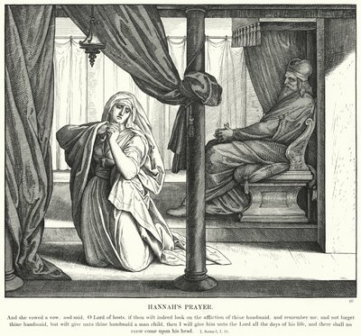 La Preghiera di Anna da Julius (after) Schnorr von Carolsfeld